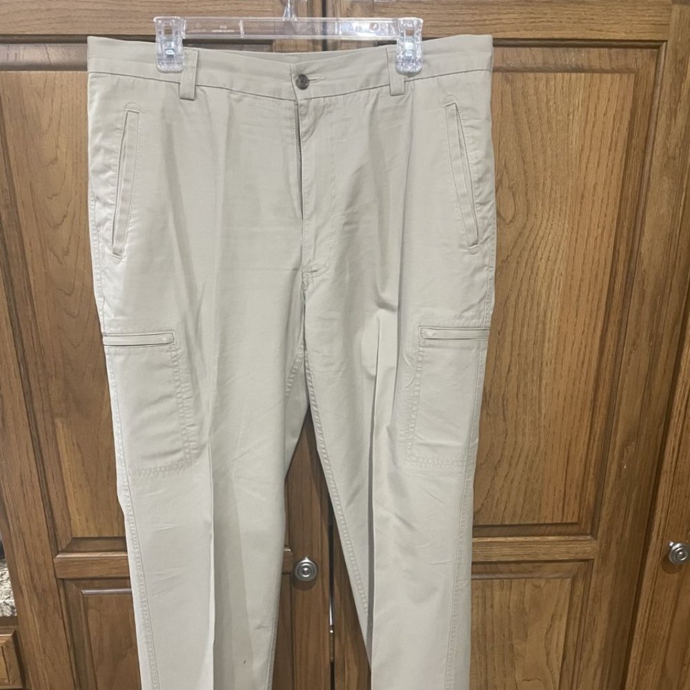 TURNBURY * Men's Cargo Casual Pants * Size 36 x 29 Flat Front